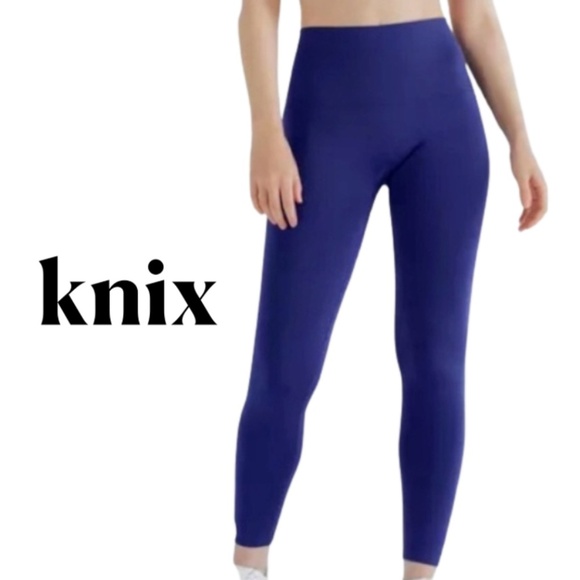Knix NWT Good To Go Seamless Leggings Moody Blue | Size XL - Picture 1 of 10